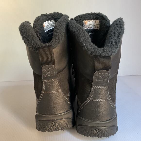 Timberland Men’s Waterproof Thermolite Black Winter Boots Size 7 - Picture 7 of 10